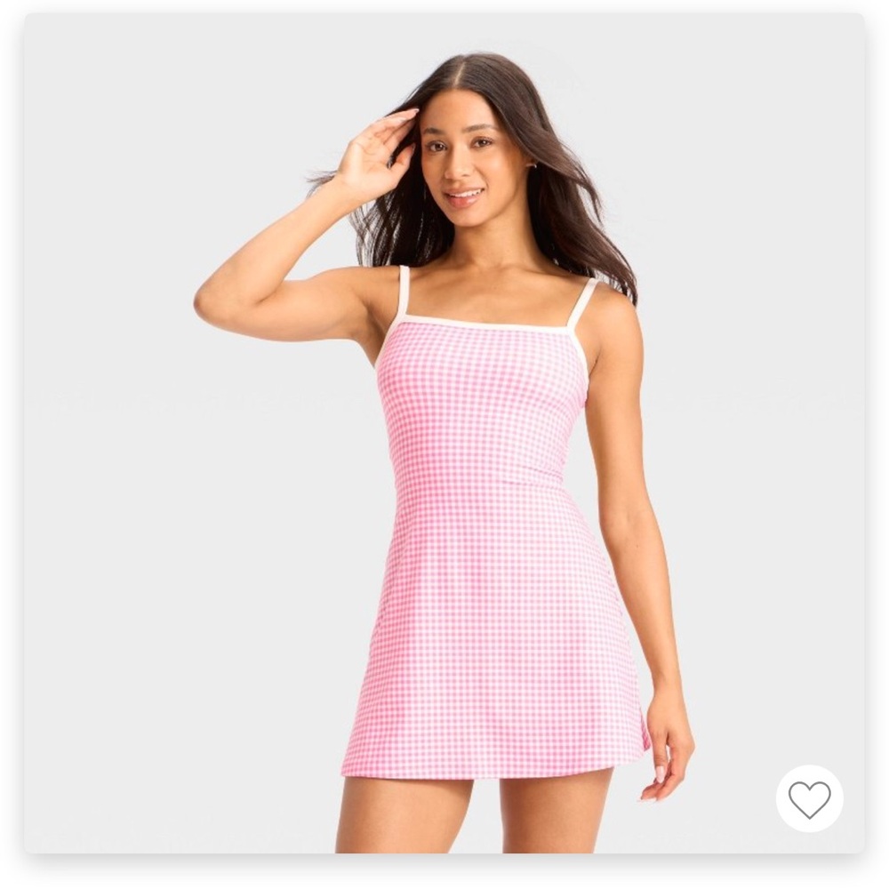 Wild Fable Mini Skater Dress-Pink Gingham